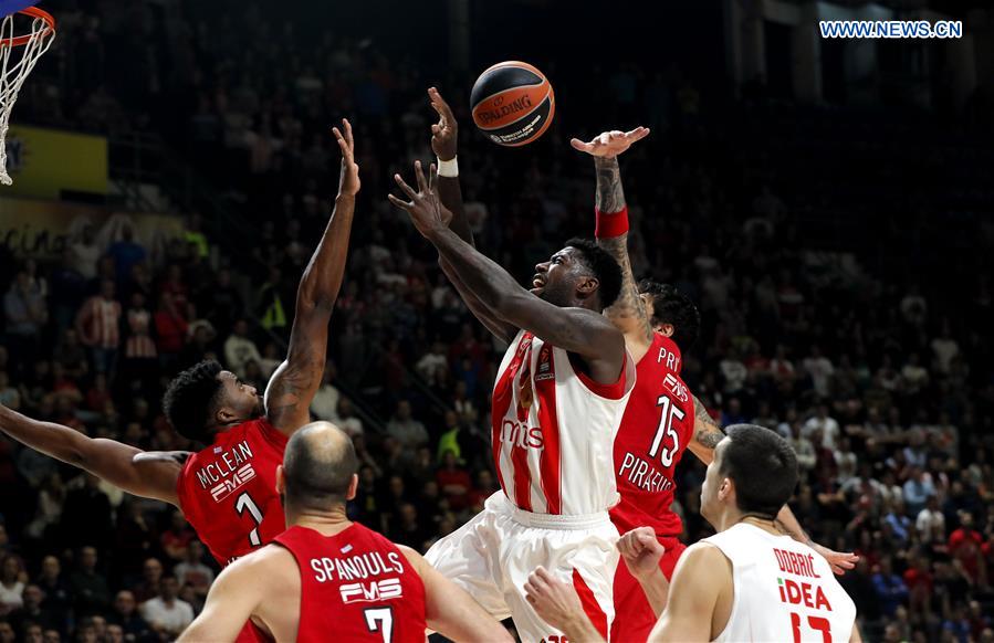 (SP)SERBIA-BELGRADE-EUROLEAGUE-BASKETBALL-CRVENA ZVEZDA VS OLYMPIACOS