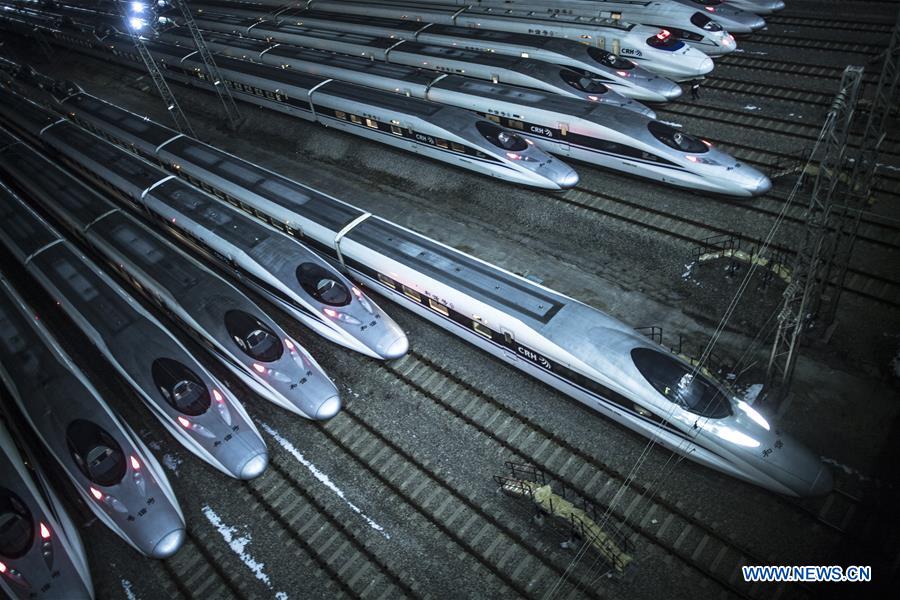 CHINA-WUHAN-HIGH-SPEED TRAIN-SPRING FESTIVAL-PREPARATION (CN)