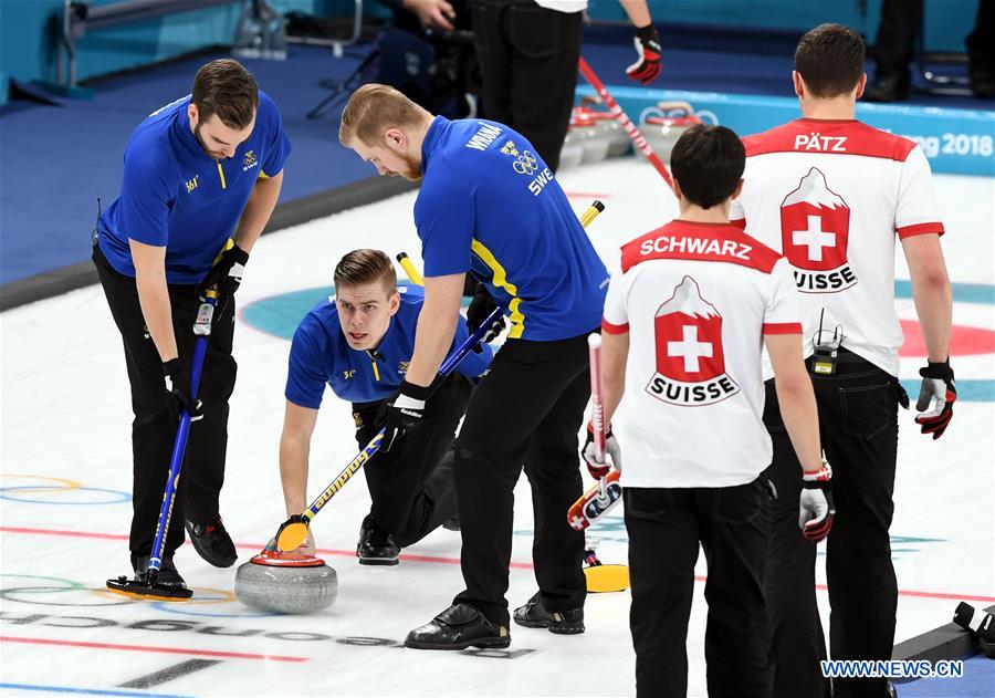 (SP)OLY-SOUTH KOREA-PYEONGCHANG-CURLING-MEN-SEMI-FINAL-SWE VS SUI