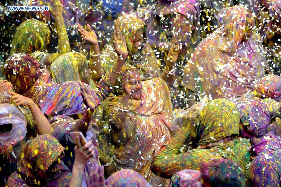 INDIA-VRINDAVAN-HOLI FESTIVAL