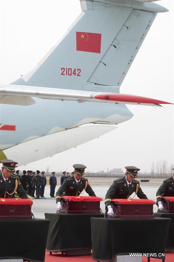 CHINA-SHENYANG-CPV SOLDIERS-REMAINS-RETURN (CN)