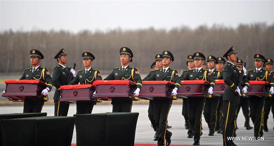 CHINA-SHENYANG-CPV SOLDIERS-REMAINS-RETURN (CN)