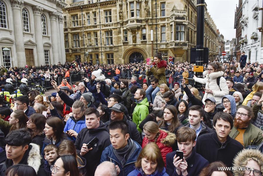 BRITAIN-CAMBRIDGE-STEPHEN HAWKING-FUNERAL