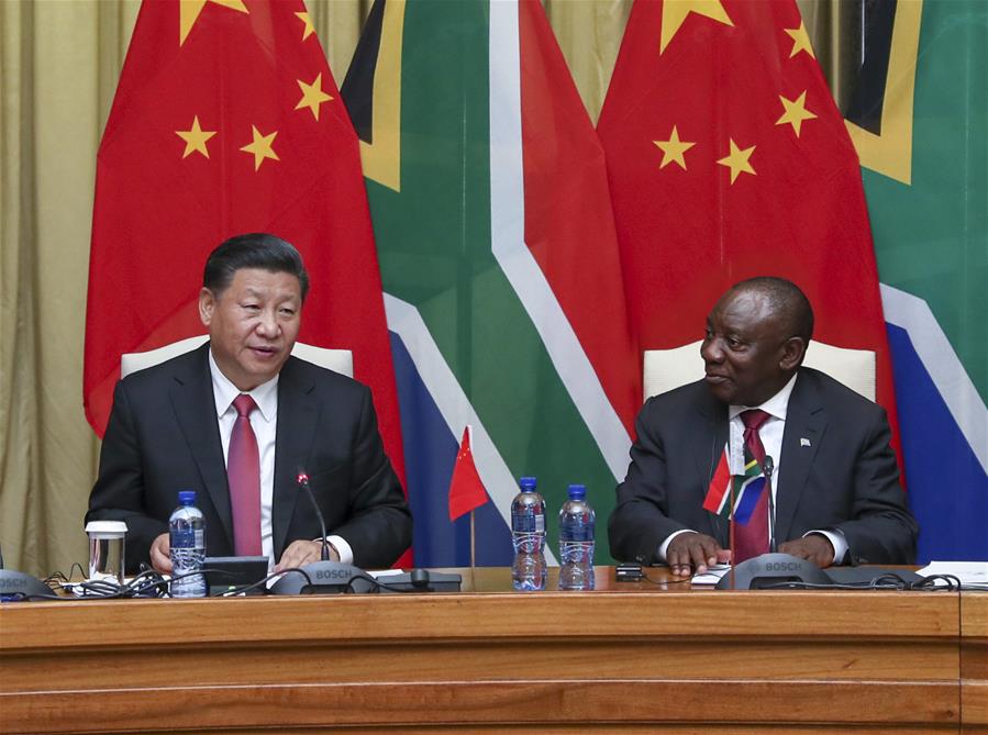 SOUTH AFRICA-PRETORIA-CHINA-XI JINPING-CYRIL RAMAPHOSA-TALKS