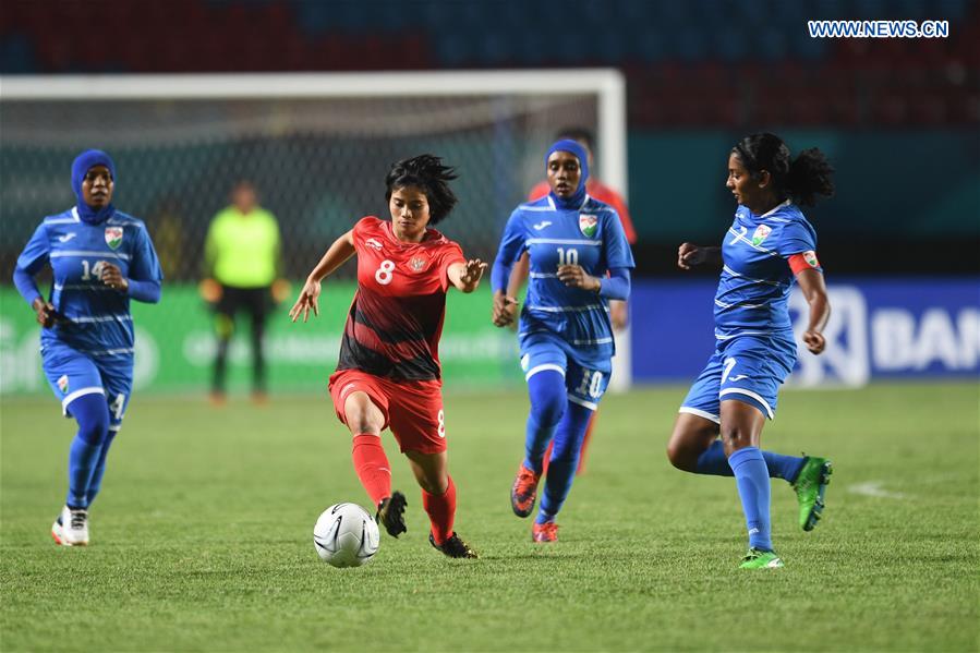 (SP)INDONESIA-PALEMBANG-ASIAN GAMES-FOOTBALL-INDONESIA VS MALDIVES