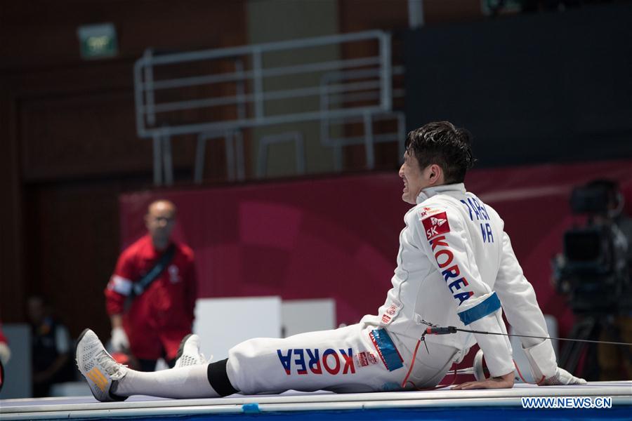 (SP)INDONESIA-JAKARTA-ASIAN GAMES-FENCING-MEN'S EPEE INDIVIDUAL