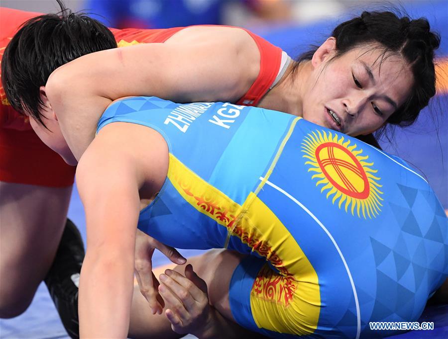 (SP)INDONESIA-JAKARTA-ASIAN GAMES-WRESTLING-WOMEN'S FREESTYLE 68 KG