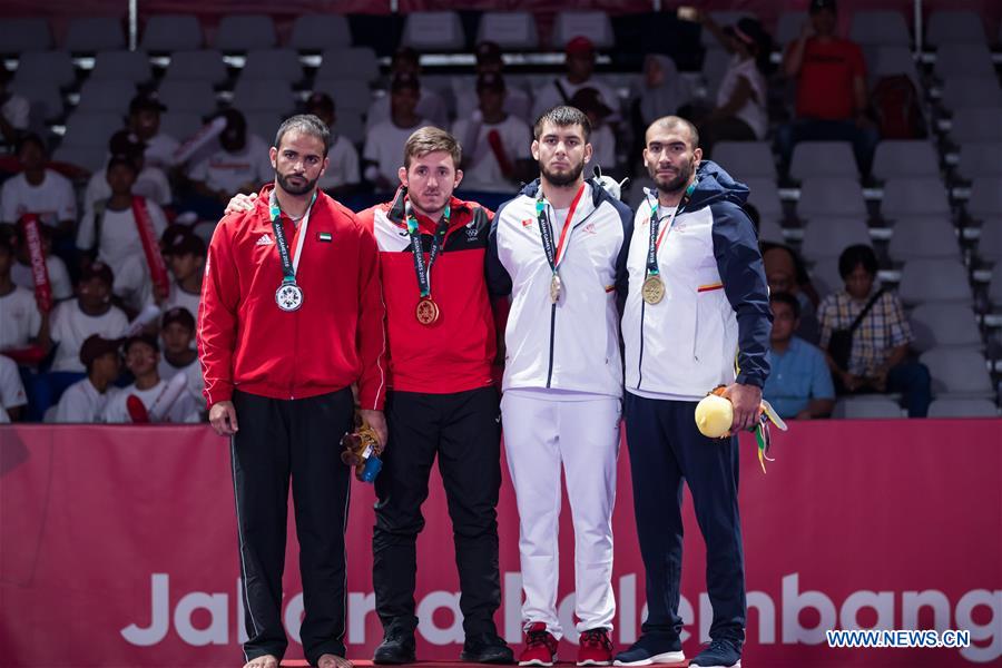 (SP)INDONESIA-JAKARTA-ASIAN GAMES-JU-JITSU-MEN'S 85KG