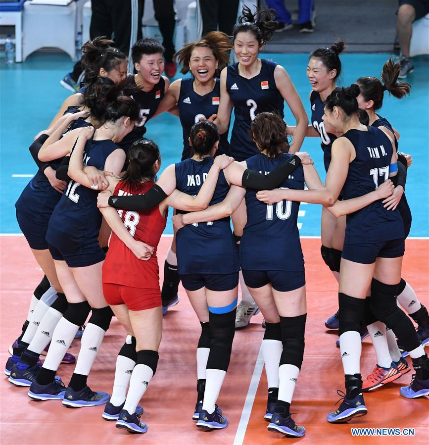 (SP)INDONESIA-JAKARTA-ASIAN GAMES-WOMEN'S VOLLEYBALL FINAL-CHINA VS THAILAND