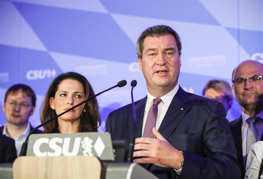 GERMANY-MUNICH-BAVARIA STATE ELECTION-CSU-LOSS