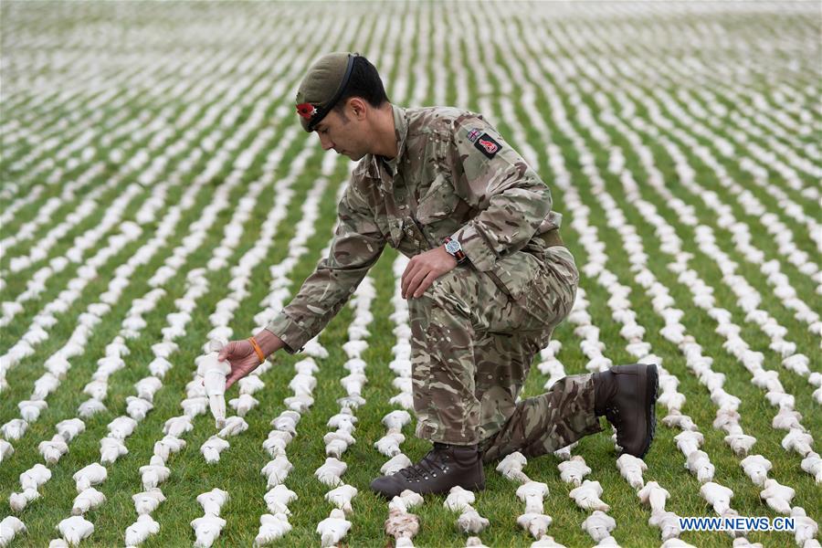 BRITAIN-LONDON-INSTALLATION-SHROUDS OF THE SOMME