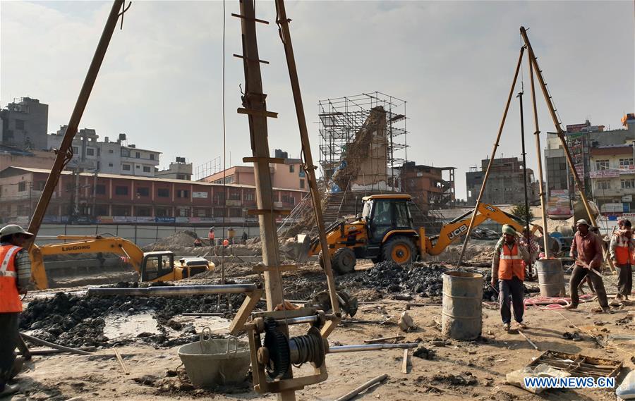 NEPAL-KATHMANDU-DHARAHARA-RECONSTRUCTION