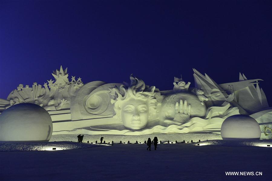 CHINA-HARBIN-SNOW SCULPTURE ART EXPO (CN)