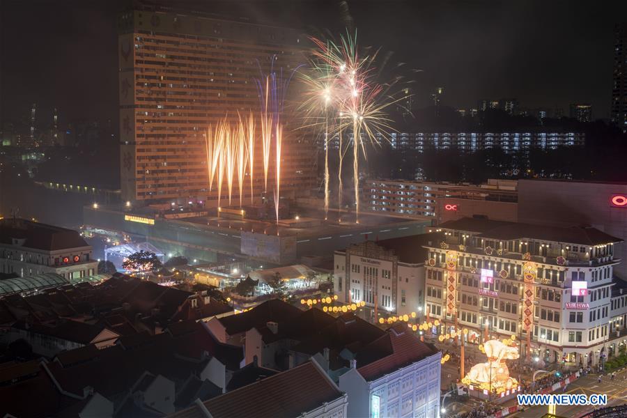 SINGAPORE-CHINESE LUNAR NEW YEAR-LIGHT-UP-CEREMONY