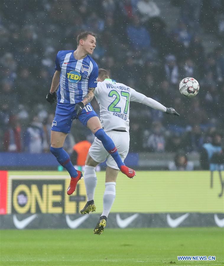 (SP)GERMANY-BERLIN-SOCCER-BUNDESLIGA-HERTHA VS WOLFSBURG