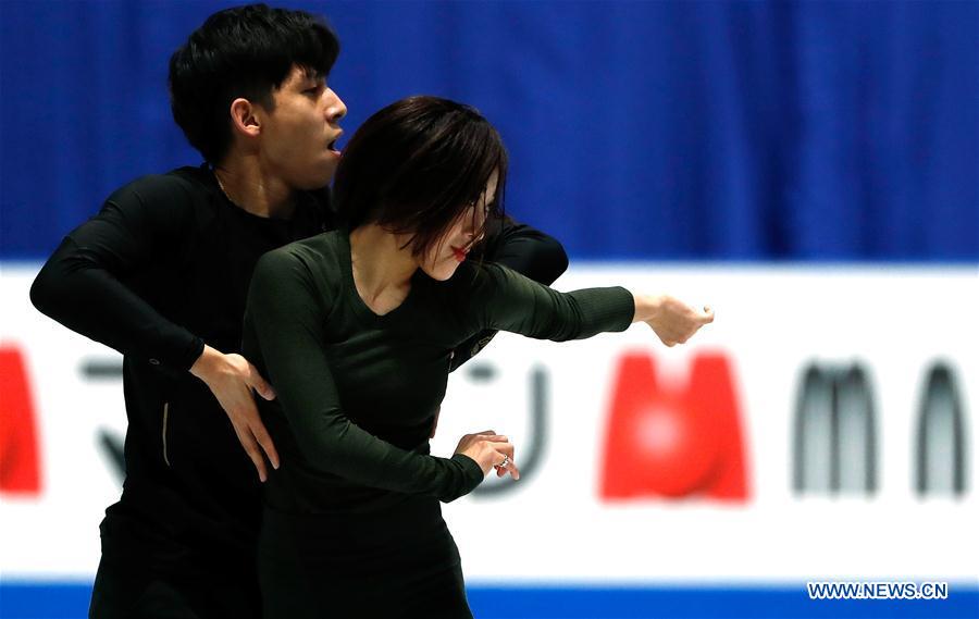 (SP)JAPAN-SAITAMA-FIGURE SKATING-WORLD CHAMPIONSHIPS-TRAINING