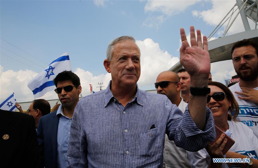 ISRAEL-RECHOVOT-ELECTION CAMPAIGN-BENNY GANTZ