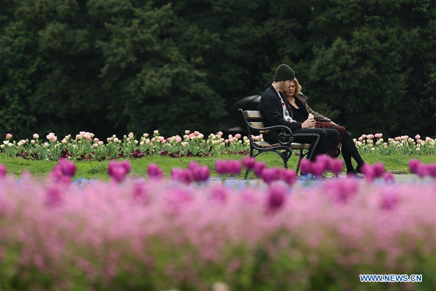 CROATIA-ZAGREB-SPRING-FLOWERS