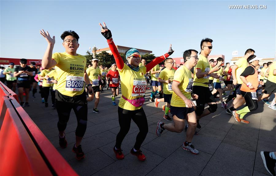 (SP)CHINA-BEIJING-HALF MARATHON 2019(CN)