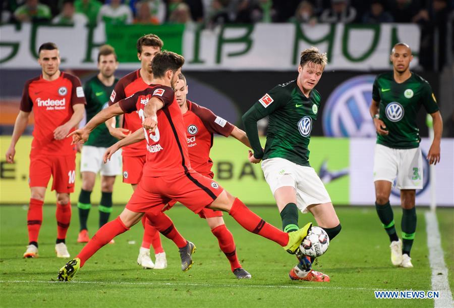 (SP)GERMANY-WOLFSBURG-SOCCER-BUNDESLIGA-WOLFSBURG VS FRANKFURT