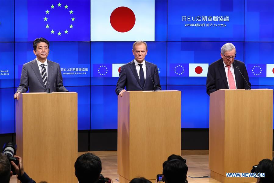 BELGIUM-BRUSSELS-EU-JAPAN-SUMMIT