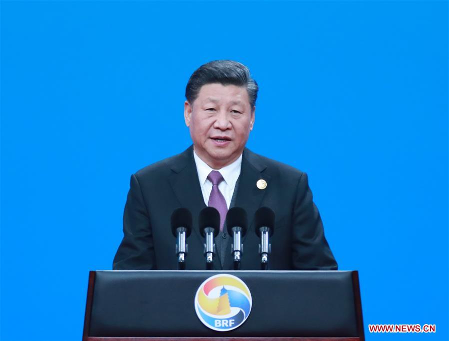 (BRF)CHINA-BEIJING-XI JINPING-BELT AND ROAD FORUM-KEYNOTE SPEECH (CN)