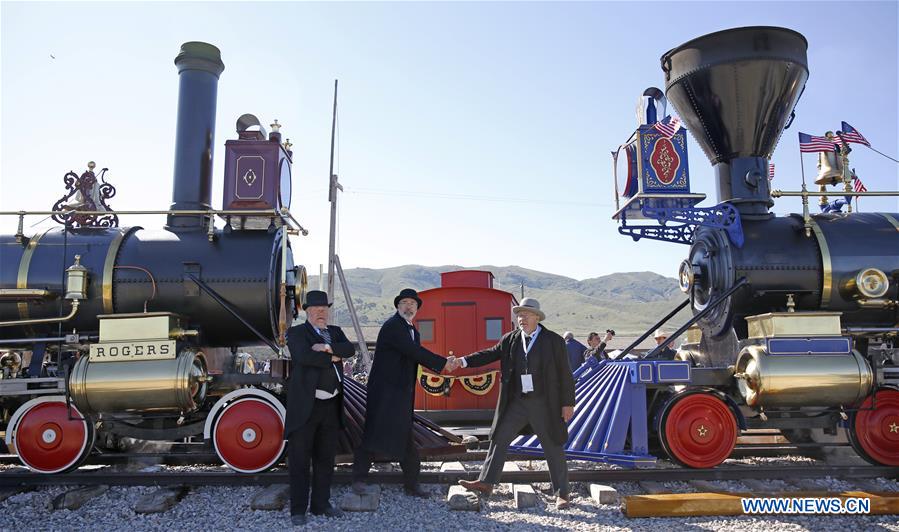 U.S.-SALT LAKE CITY-TRANSCONTINENTAL RAILROAD-ANNIVERSARY