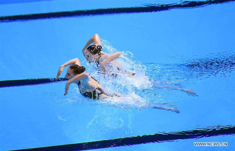 (SP)SOUTH KOREA-GWANGJU-FINA WORLD CHAMPIONSHIPS-ARTISTIC SWIMMING-WOMEN'S DUET TECHNICAL