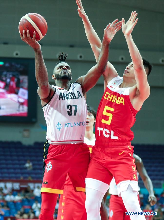 (SP)CHINA-KUNSHAN-INTERNATIONAL MEN'S BASKETBALL CHANLLENGE-CHINA VS ANGOLA(CN)