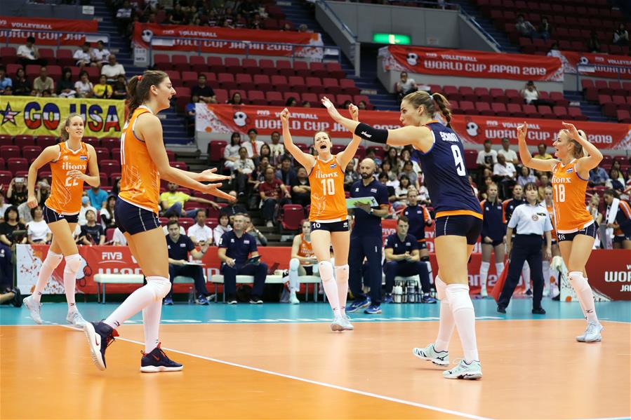 (SP)JAPAN-HAMAMATSU-VOLLEYBALL-WOMEN'S WORLD CUP-ARGENTINA VS NETHERLANDS