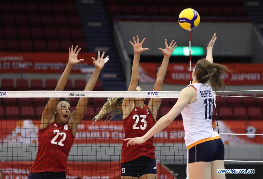 (SP)JAPAN-HAMAMATSU-VOLLEYBALL-WOMEN'S WORLD CUP-USA VS NETHERLANDS