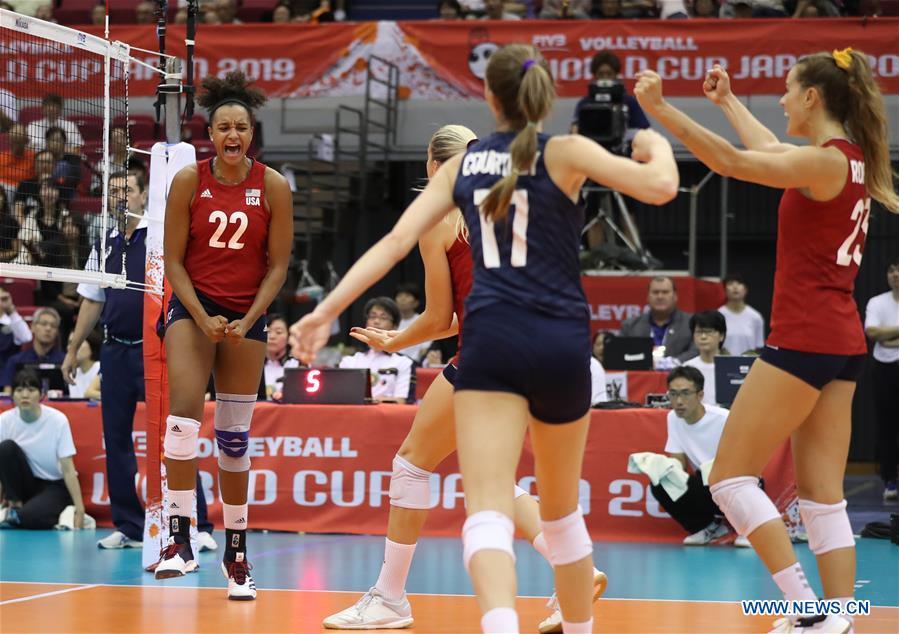 (SP)JAPAN-HAMAMATSU-VOLLEYBALL-WOMEN'S WORLD CUP-USA VS NETHERLANDS