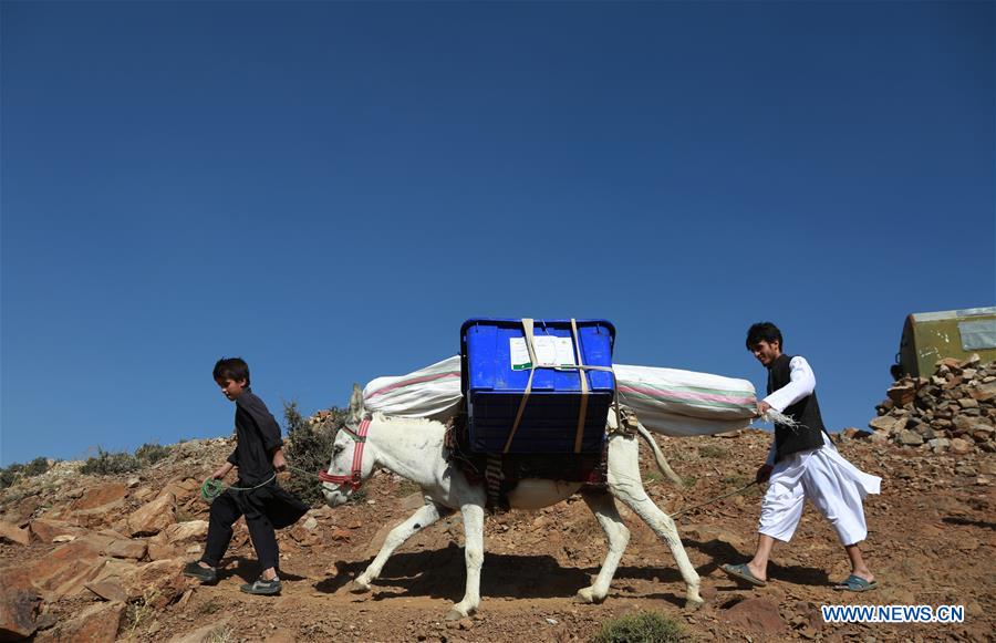 AFGHANISTAN-PANJSHIR-ELECTION MATERIALS-TRANSPORT