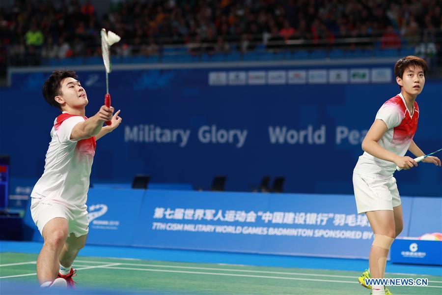 (SP)CHINA-WUHAN-7TH MILITARY WORLD GAMES-BADMINTON