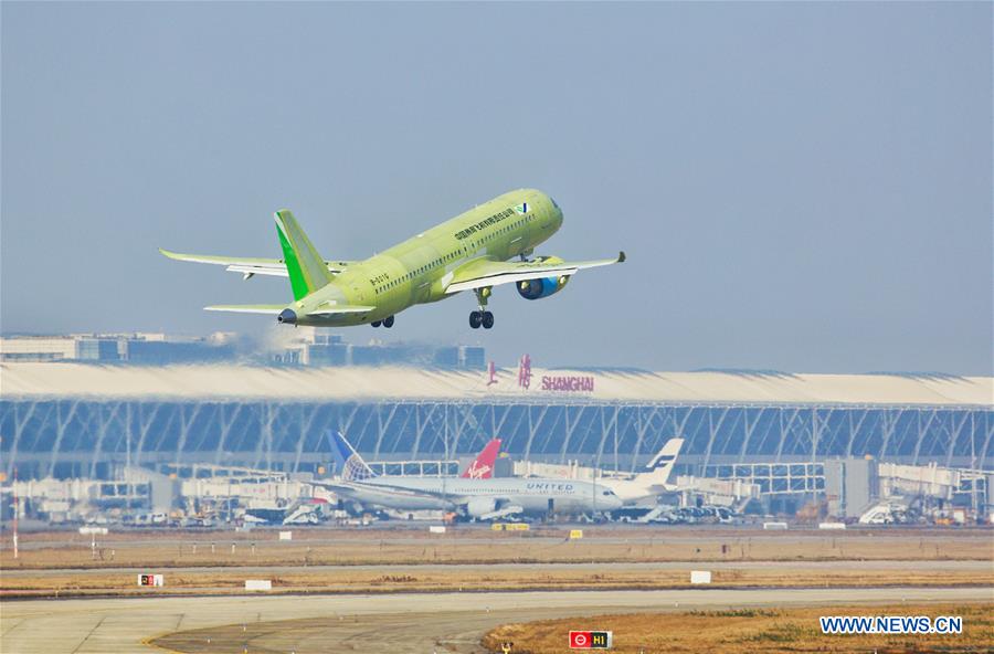 CHINA-SHANGHAI-6TH C919 JET-MAIDEN FLIGHT (CN)