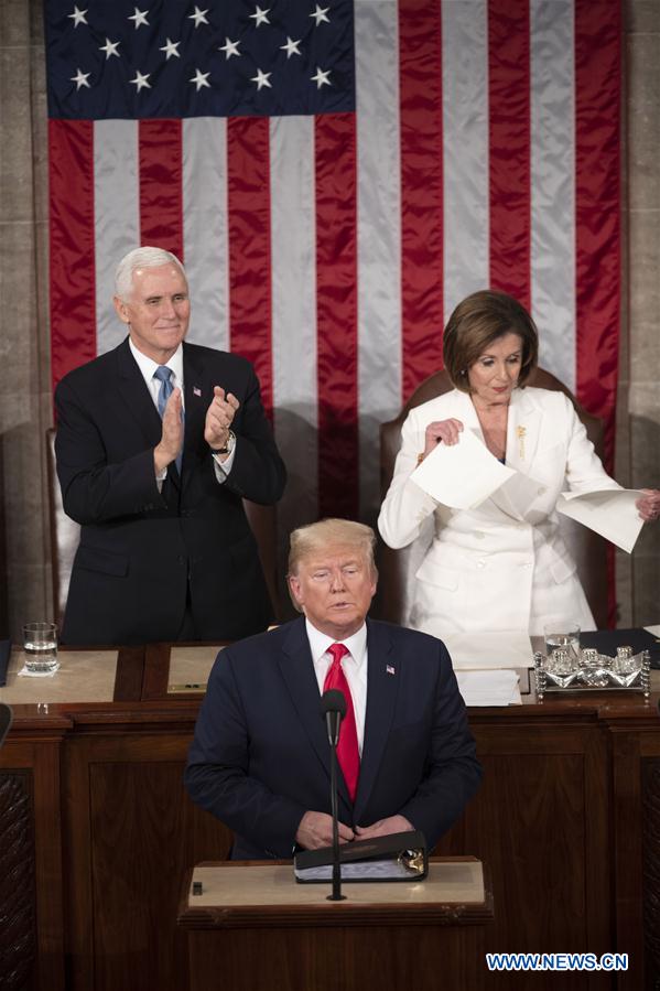 U.S.-WASHINGTON D.C.-TRUMP-STATE OF THE UNION-PELOSI