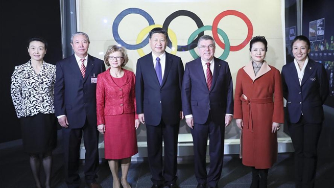 Chinese president meets IOC president, pledges to make 2022 Winter Olympics an excellent 
event