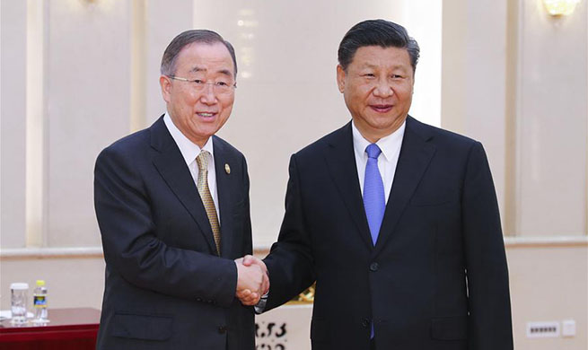 Chinese president meets BFA Chairman Ban Ki-moon