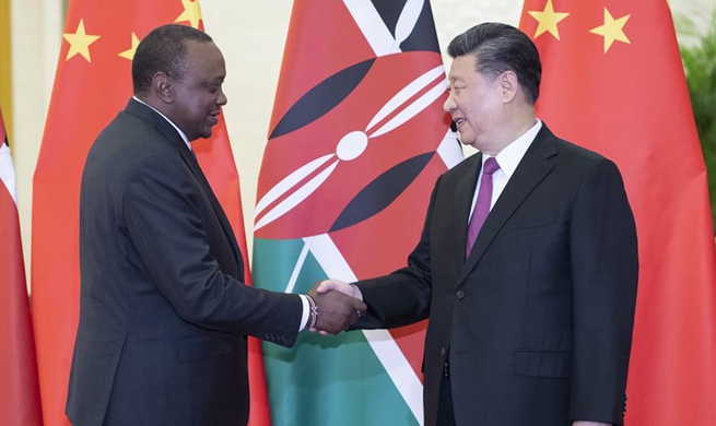 Xi meets Kenyan president