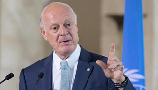 UN Special Envoy for Syria addresses press conference in Geneva